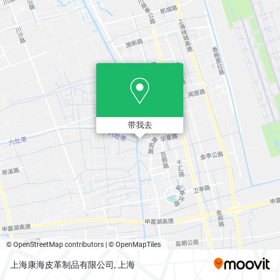 上海康海皮革制品有限公司地图