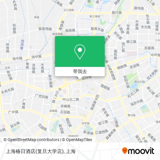 上海椿日酒店(复旦大学店)地图