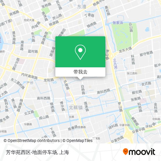 芳华苑西区-地面停车场地图