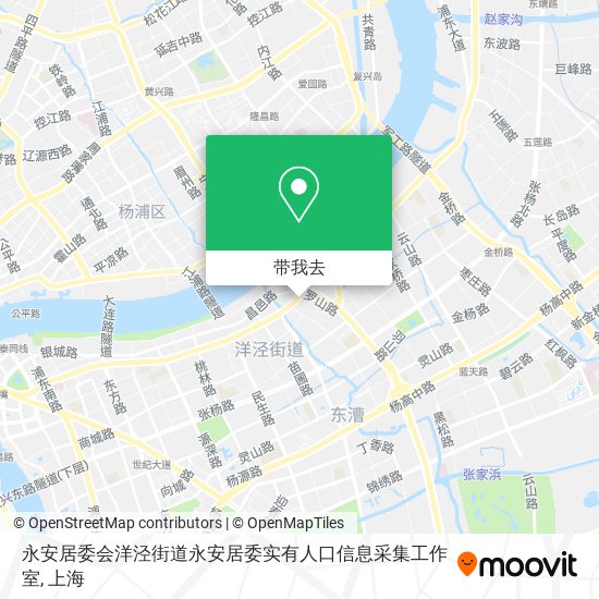 永安居委会洋泾街道永安居委实有人口信息采集工作室地图