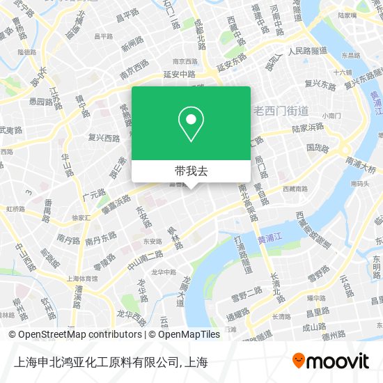 上海申北鸿亚化工原料有限公司地图