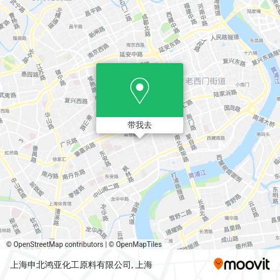 上海申北鸿亚化工原料有限公司地图