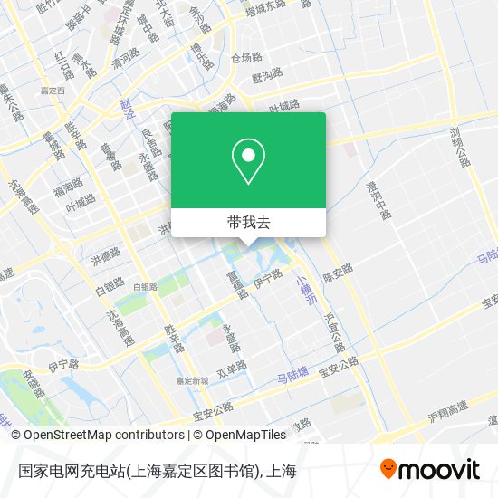 国家电网充电站(上海嘉定区图书馆)地图