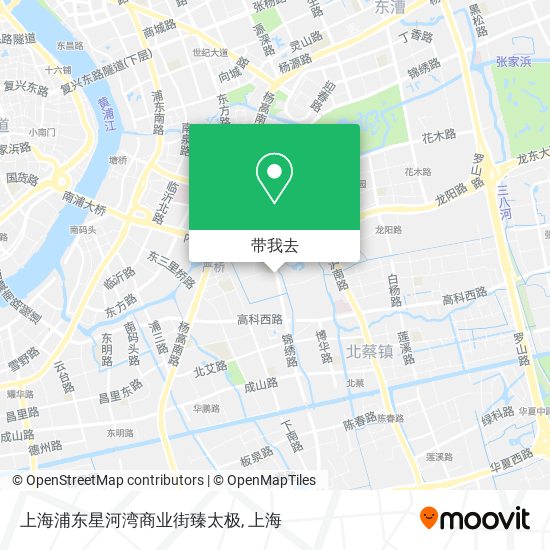 上海浦东星河湾商业街臻太极地图