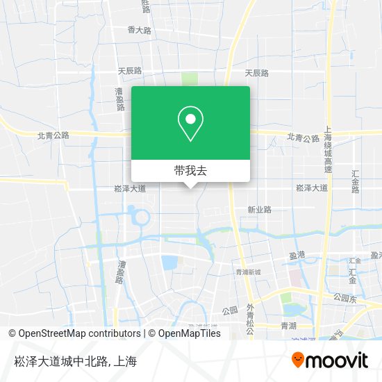 崧泽大道城中北路地图