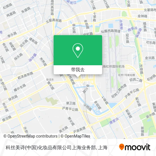 科丝美诗(中国)化妆品有限公司上海业务部地图