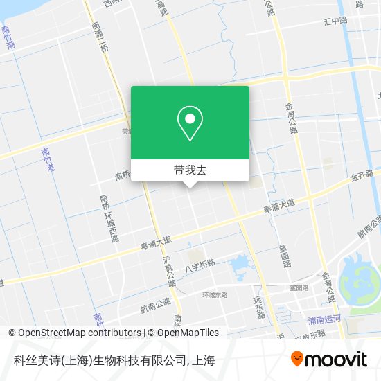 科丝美诗(上海)生物科技有限公司地图