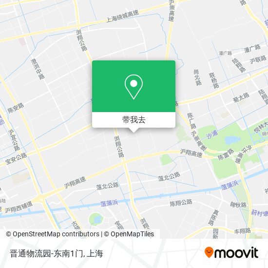 晋通物流园-东南1门地图