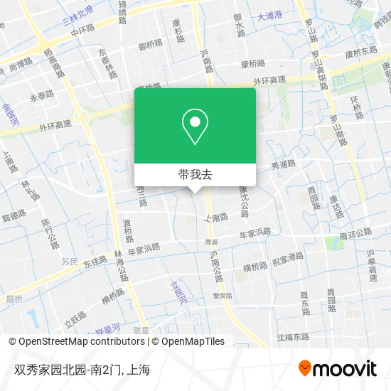 双秀家园北园-南2门地图