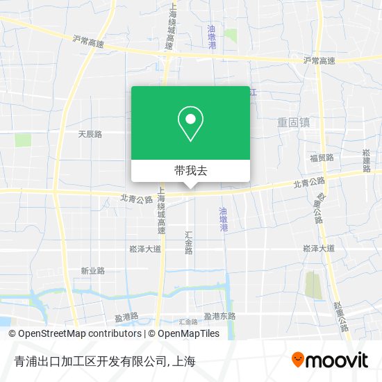 青浦出口加工区开发有限公司地图