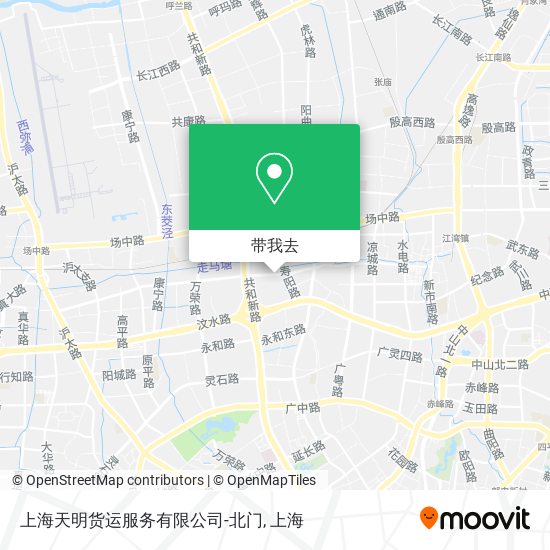 上海天明货运服务有限公司-北门地图