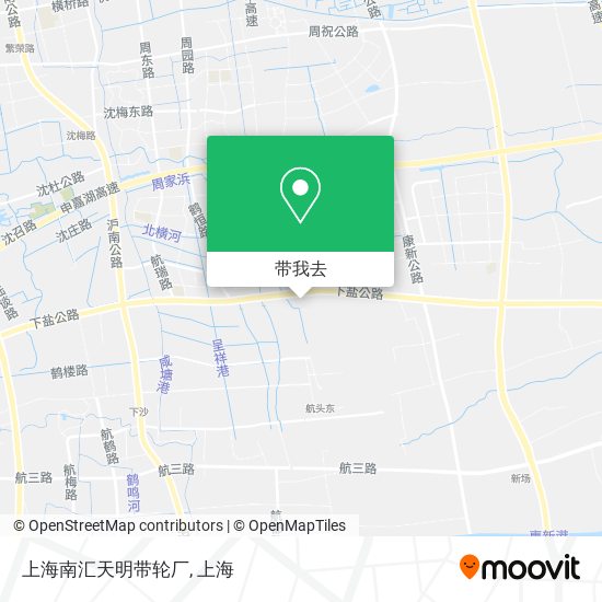 上海南汇天明带轮厂地图