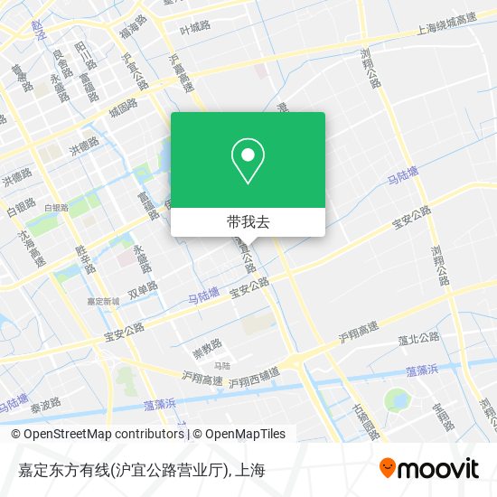 嘉定东方有线(沪宜公路营业厅)地图