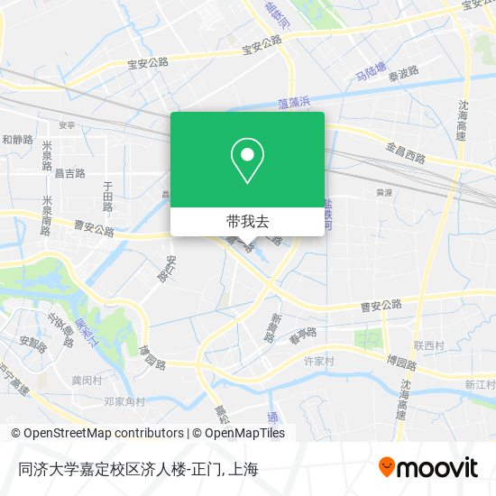 同济大学嘉定校区济人楼-正门地图