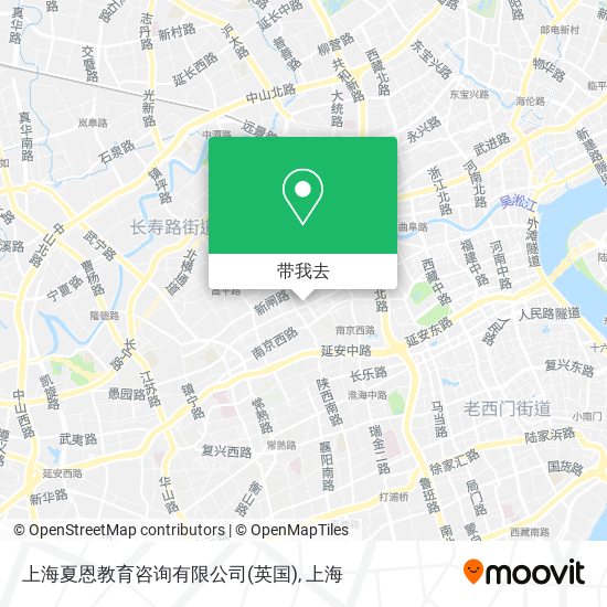 上海夏恩教育咨询有限公司(英国)地图