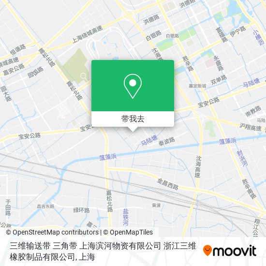三维输送带  三角带  上海滨河物资有限公司  浙江三维橡胶制品有限公司地图