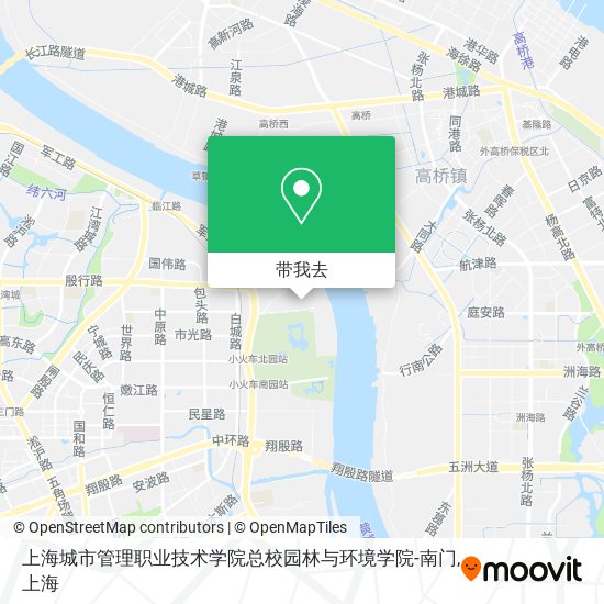 上海城市管理职业技术学院总校园林与环境学院-南门地图
