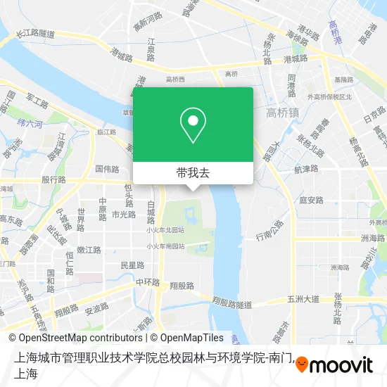 上海城市管理职业技术学院总校园林与环境学院-南门地图