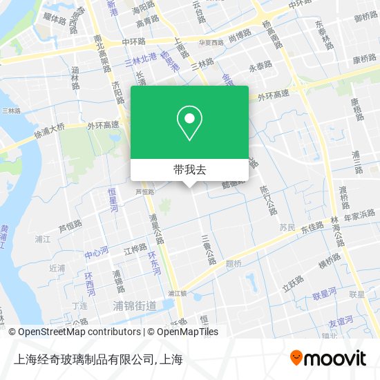 上海经奇玻璃制品有限公司地图