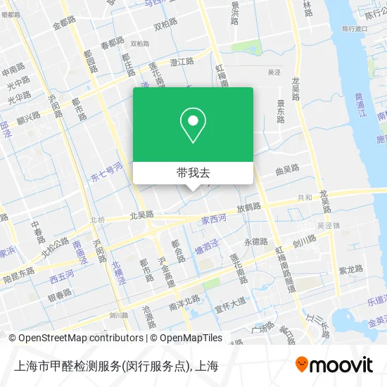 上海市甲醛检测服务(闵行服务点)地图
