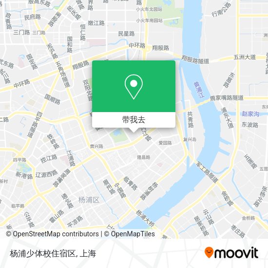 杨浦少体校住宿区地图
