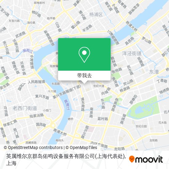 英属维尔京群岛佑鸣设备服务有限公司(上海代表处)地图