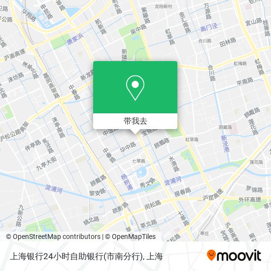 上海银行24小时自助银行(市南分行)地图