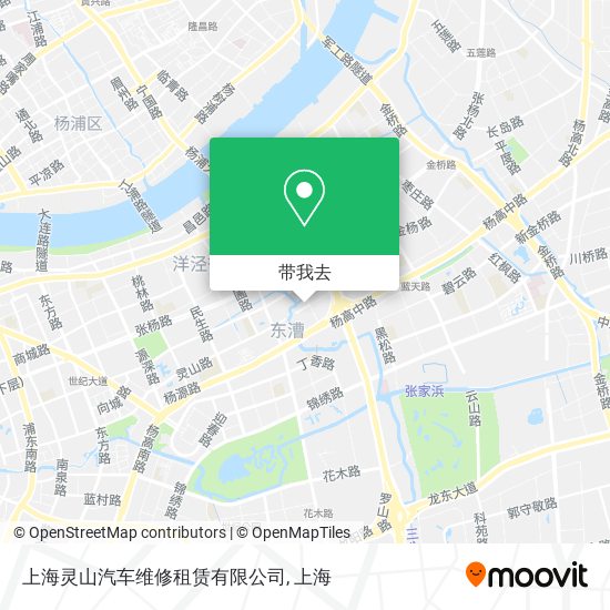 上海灵山汽车维修租赁有限公司地图