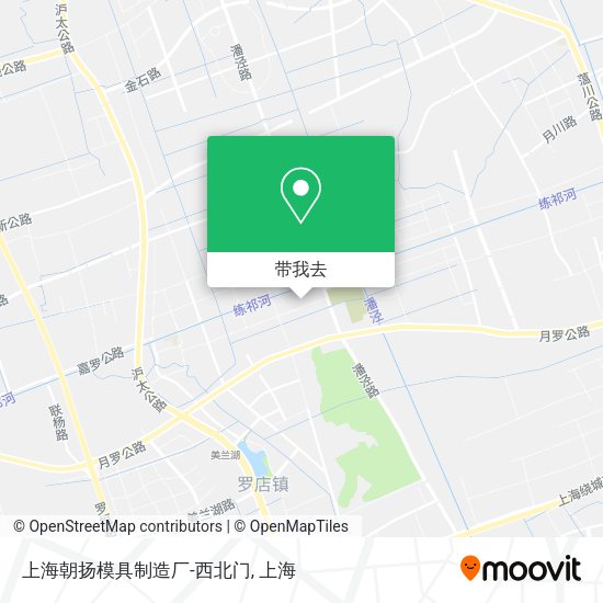 上海朝扬模具制造厂-西北门地图