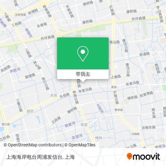 上海海岸电台周浦发信台地图