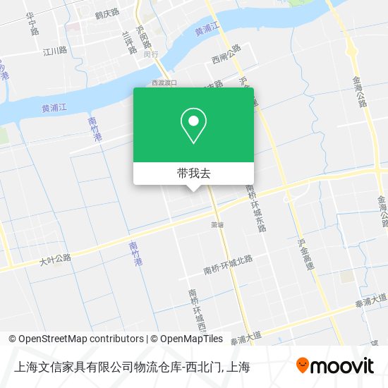 上海文信家具有限公司物流仓库-西北门地图