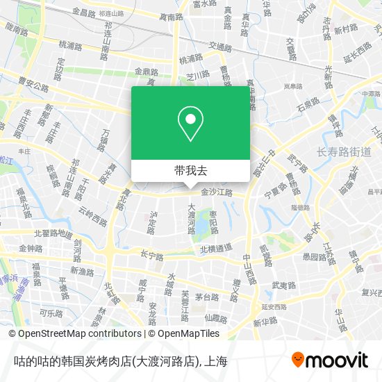 咕的咕的韩国炭烤肉店(大渡河路店)地图