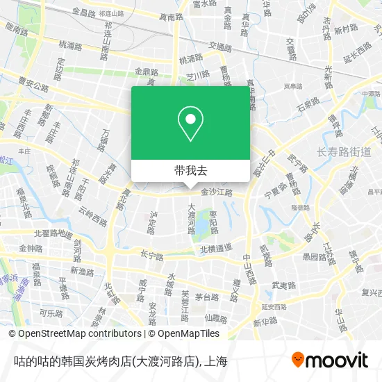 咕的咕的韩国炭烤肉店(大渡河路店)地图