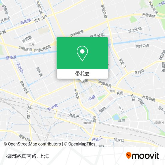 德园路真南路地图
