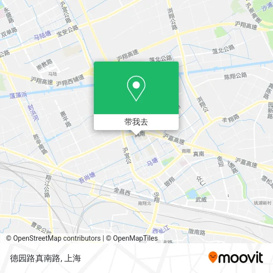 德园路真南路地图