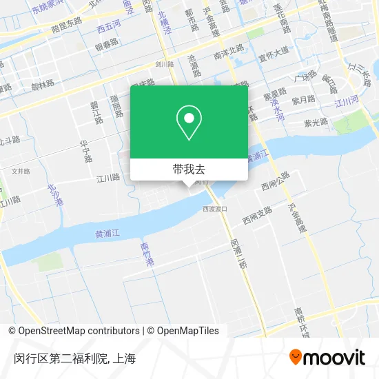 闵行区第二福利院地图