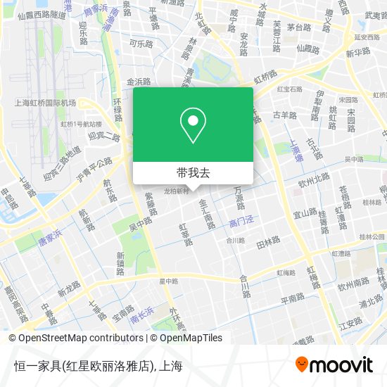 恒一家具(红星欧丽洛雅店)地图