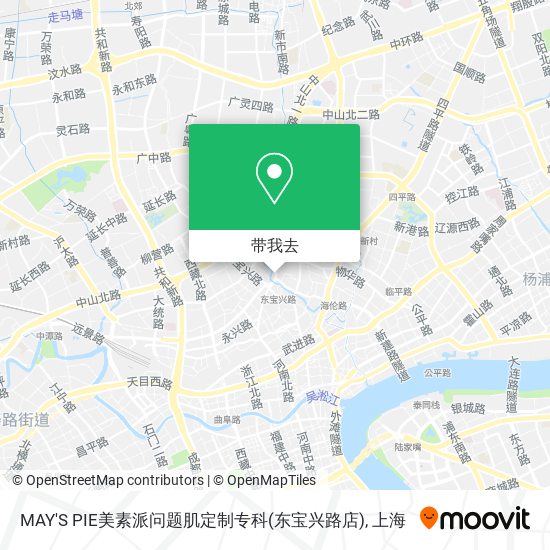 MAY'S PIE美素派问题肌定制专科(东宝兴路店)地图