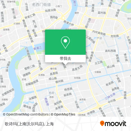 歌诗玛(上南沃尔玛店)地图