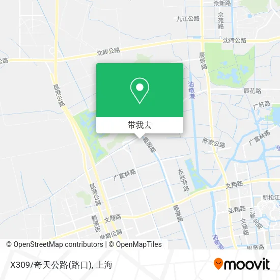 X309/奇天公路(路口)地图