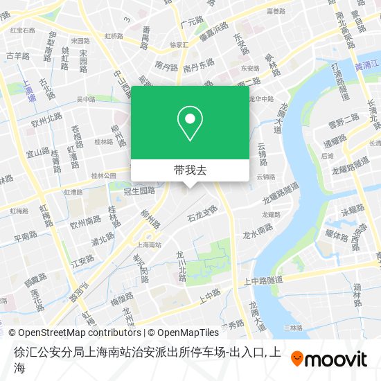 徐汇公安分局上海南站治安派出所停车场-出入口地图