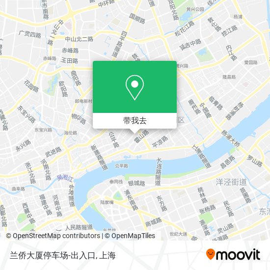 兰侨大厦停车场-出入口地图