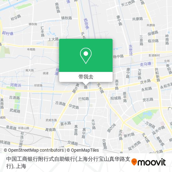 中国工商银行附行式自助银行(上海分行宝山真华路支行)地图