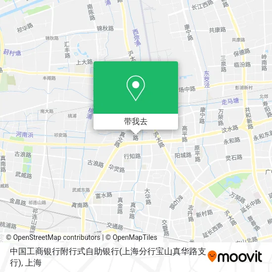 中国工商银行附行式自助银行(上海分行宝山真华路支行)地图