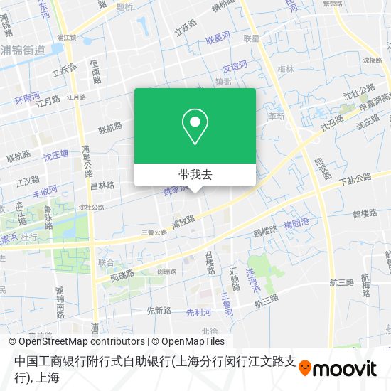 中国工商银行附行式自助银行(上海分行闵行江文路支行)地图