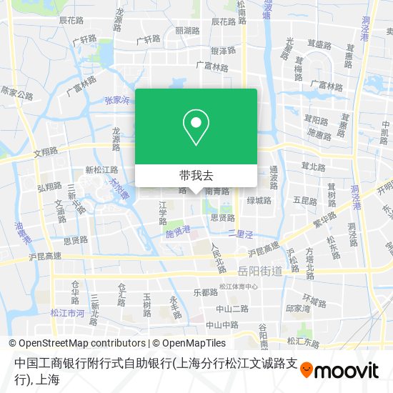 中国工商银行附行式自助银行(上海分行松江文诚路支行)地图