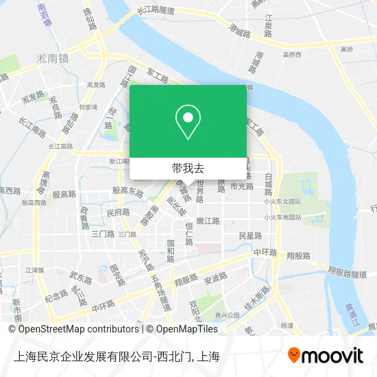 上海民京企业发展有限公司-西北门地图