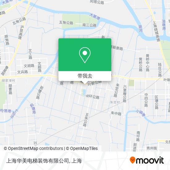 上海华美电梯装饰有限公司地图