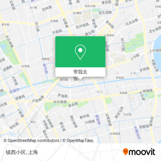 镇西小区地图