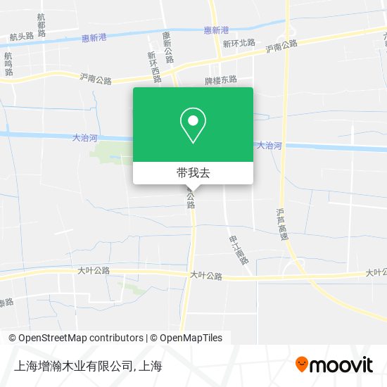 上海增瀚木业有限公司地图